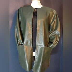 SPANNER - Green Vegan Leather Mod Jacket